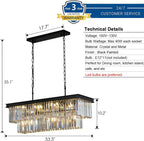 Luxe Black Chandelier — 11-Light - View 3