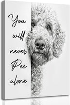 Luxe Black Canvas Wall Art — 12" — Black and White