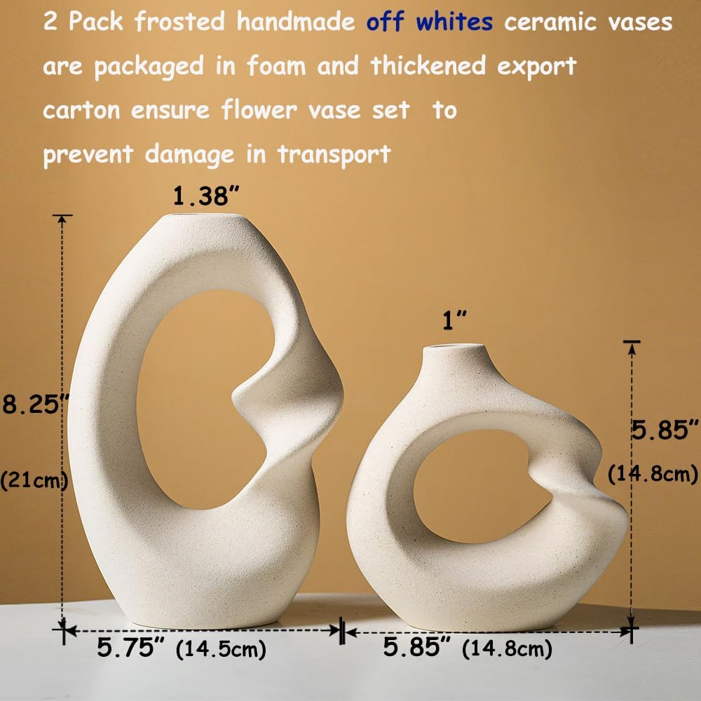 Modern Wood Flower Vase — Set of 2 - View 2