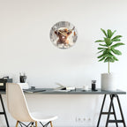 Battery Operated Farmhouse Black Wall Clock — 12" - View 4