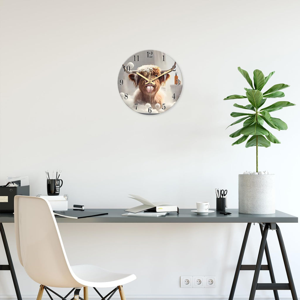 Battery Operated Black Wall Clock — 16" - View 4