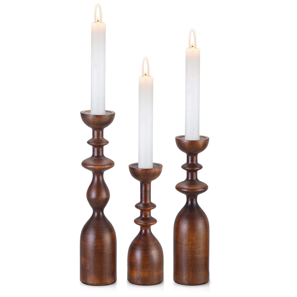 Farmhouse Black Pillar Candle — 4"
