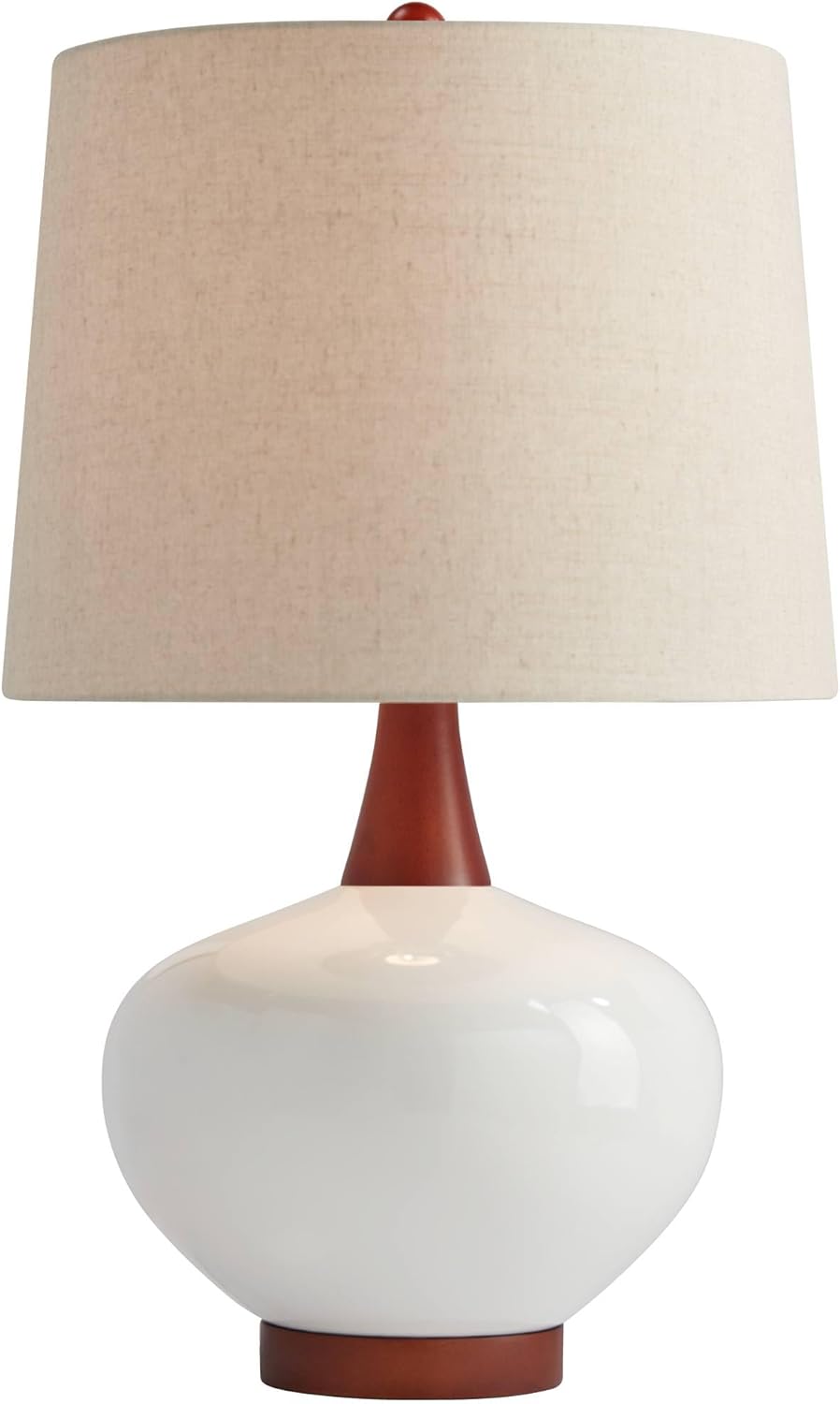 Mid-Century Red Table Lamp — 23" - View 2