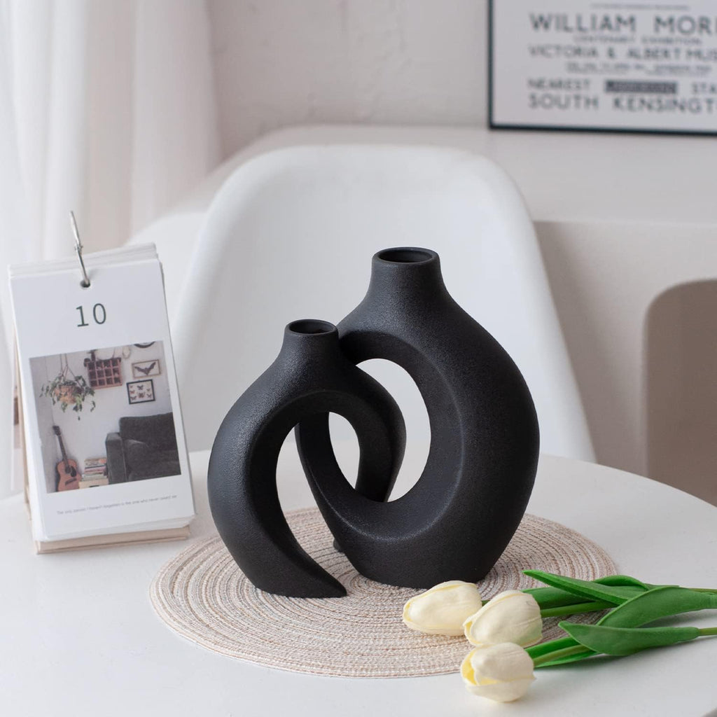 Boho Beige Flower Vase — Set of 2 - View 8