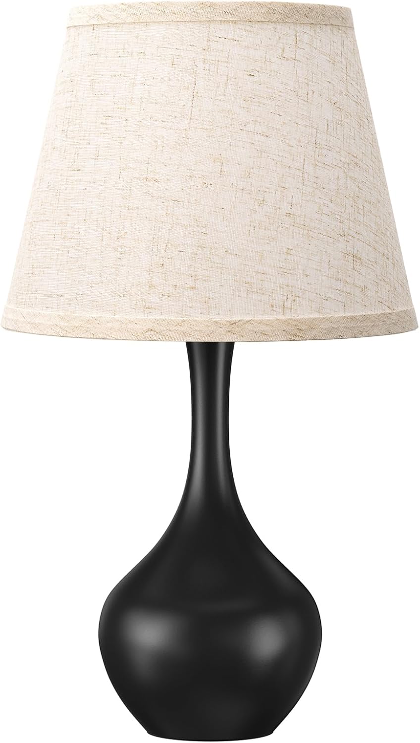 Dimmable Beige Bedside Lamp — 16.1" - View 8