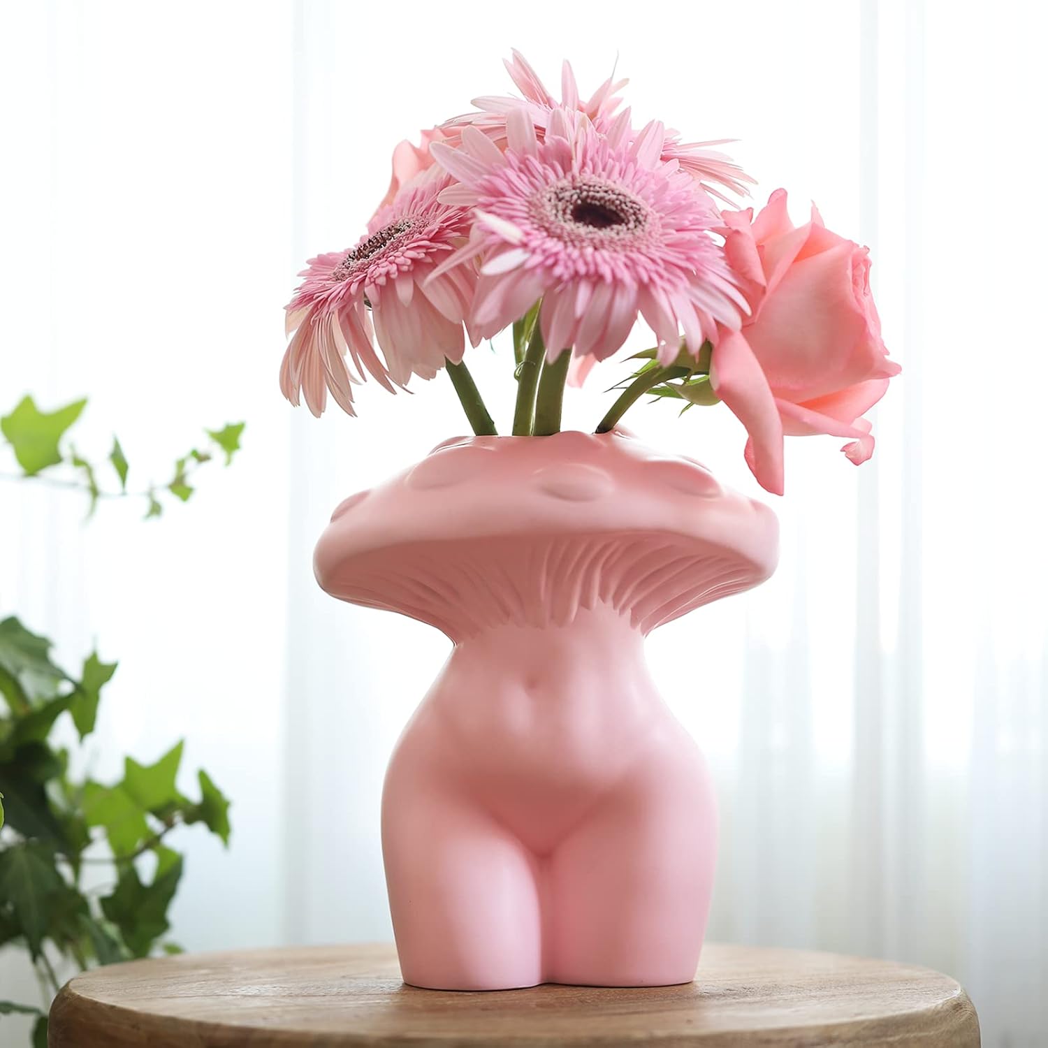 Boho Gold Vase — Pink