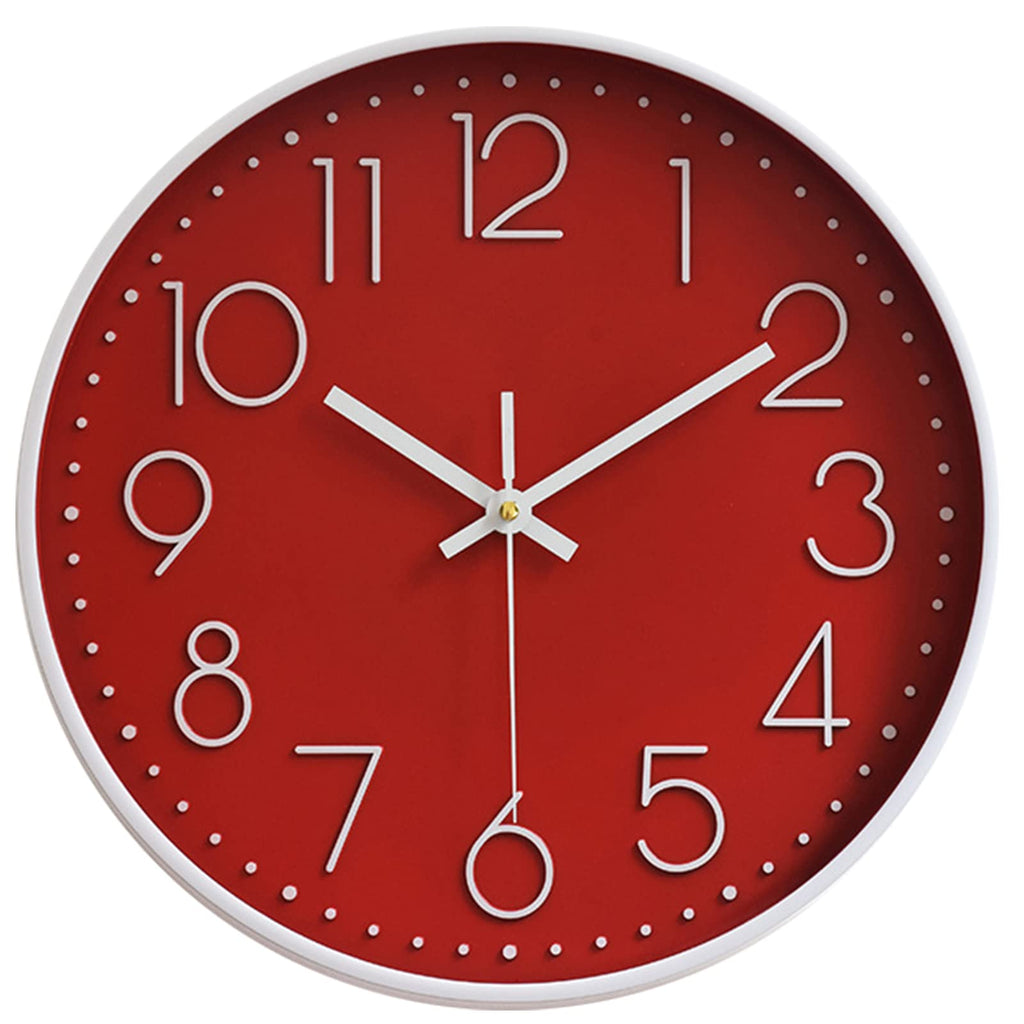 Battery Operated Black Wall Clock — 12"