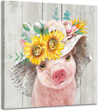 Framed Farmhouse Fabric Wall Decor — 10" — 12"L x 12"W