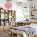 Battery Operated Modern Blue Wall Clock - View 6