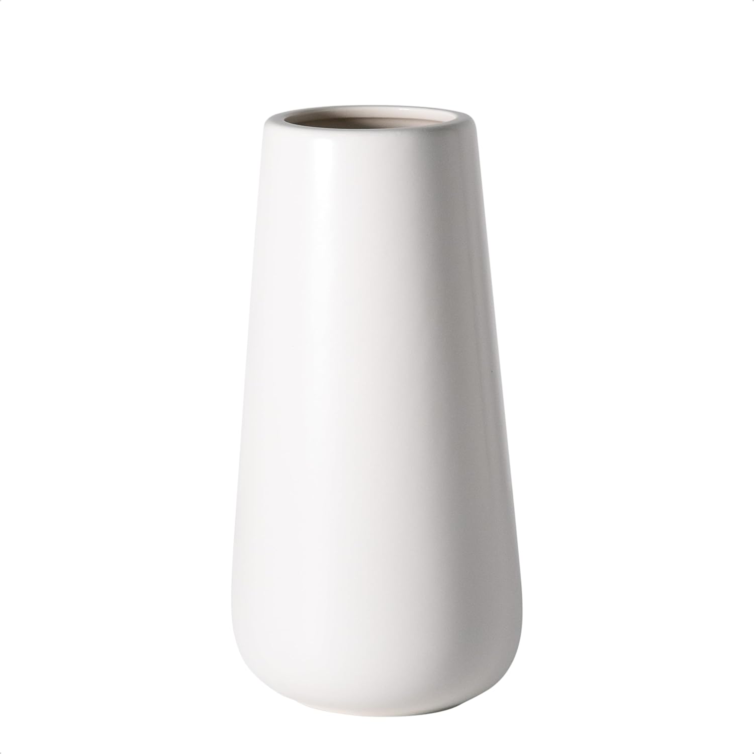 Modern Beige Flower Vase — 8" — 8 Inch