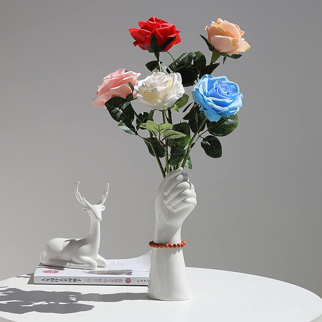 Farmhouse Black Flower Vase — 9.25" - View 5