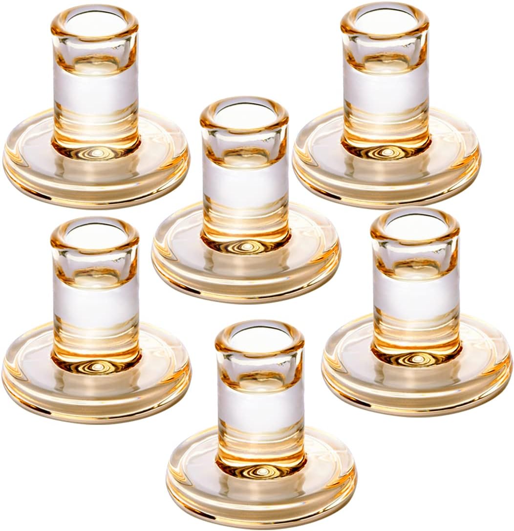 Luxe Gold Candle — 8" — Amber Gold