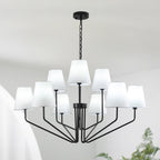 Farmhouse Black Chandelier