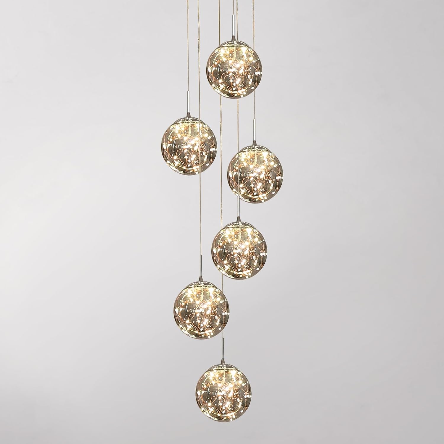 Luxe Grey Chandelier — Gray Raindrop