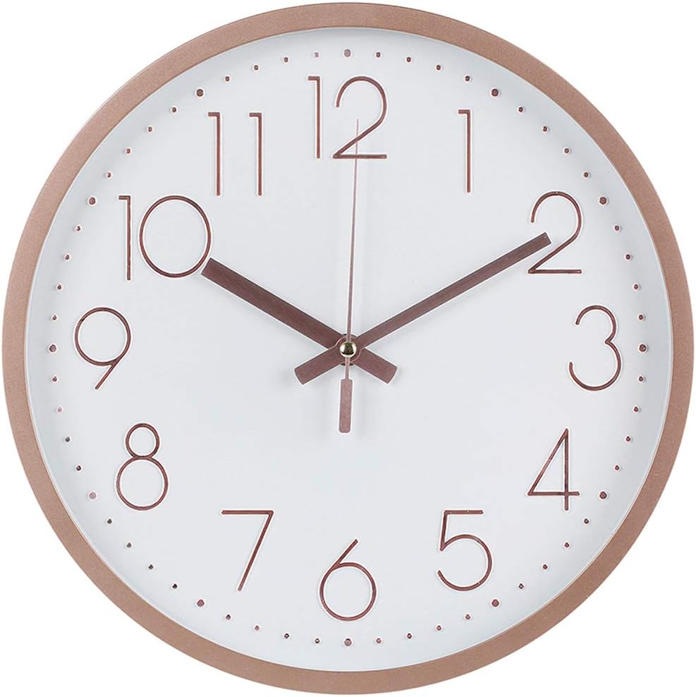 Battery Operated Luxe Glass Wall Clock — 12" - View 9