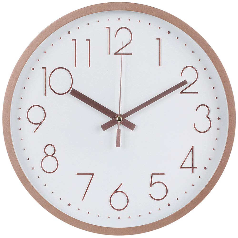 Battery Operated Luxe Glass Wall Clock — 12"