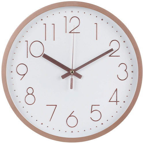 Battery Operated Luxe Glass Wall Clock — 12"