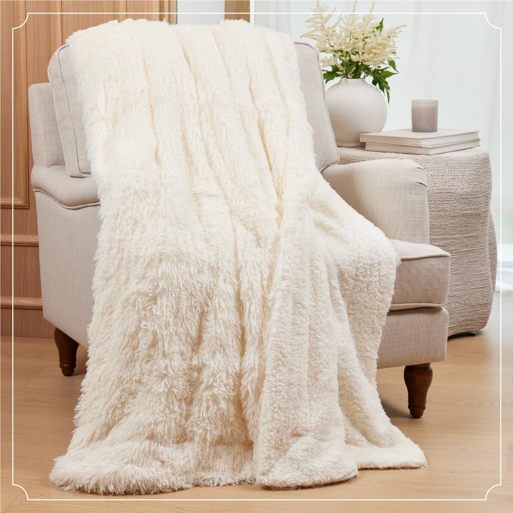 Beige Throw Pillow — 65" - View 5
