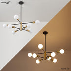 Adjustable Farmhouse Metal Chandelier — 8-Light - View 6