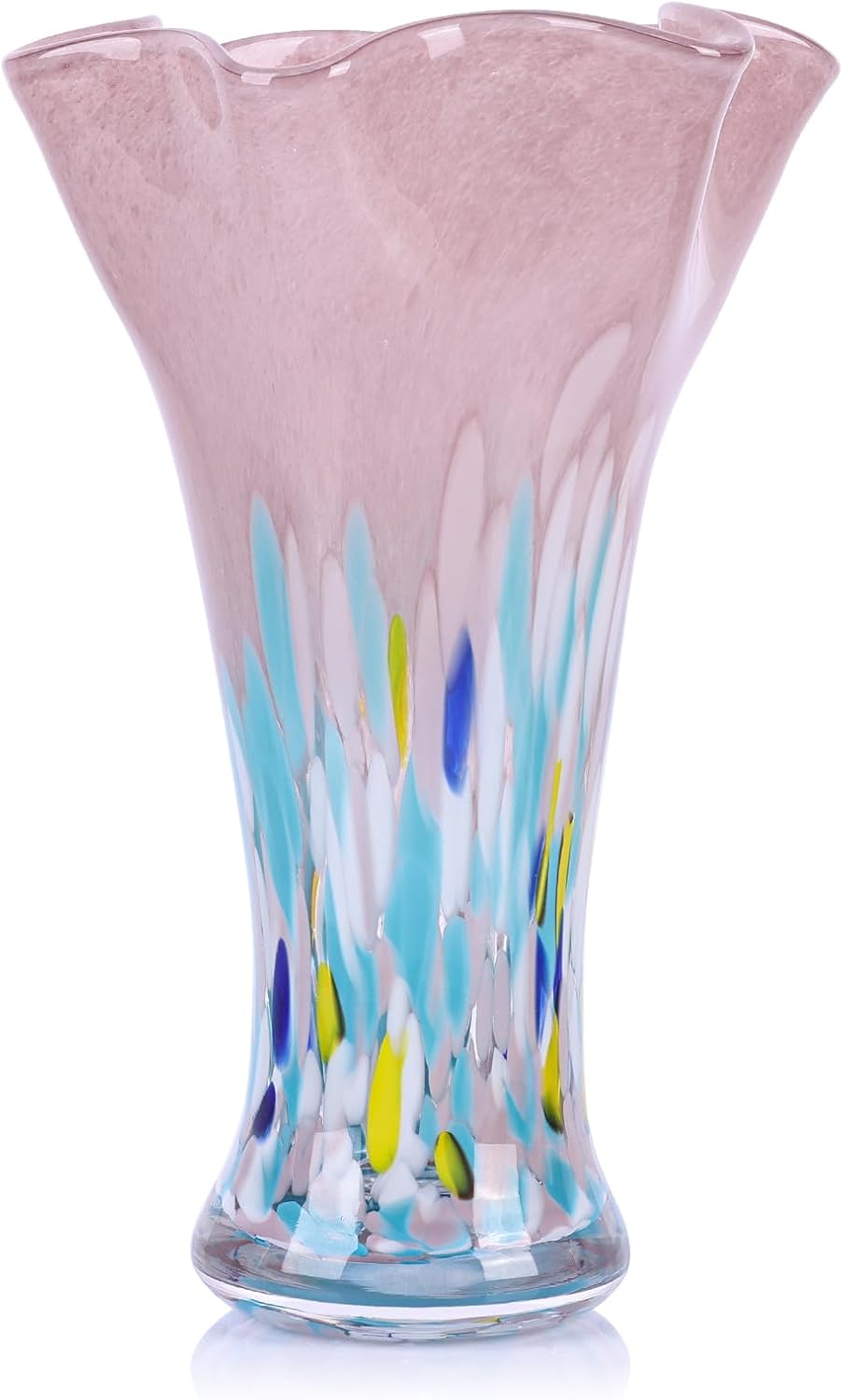 Blue Flower Vase — 9.0" — Blush