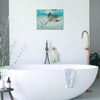 Framed Grey Canvas Wall Art — 16" - View 3