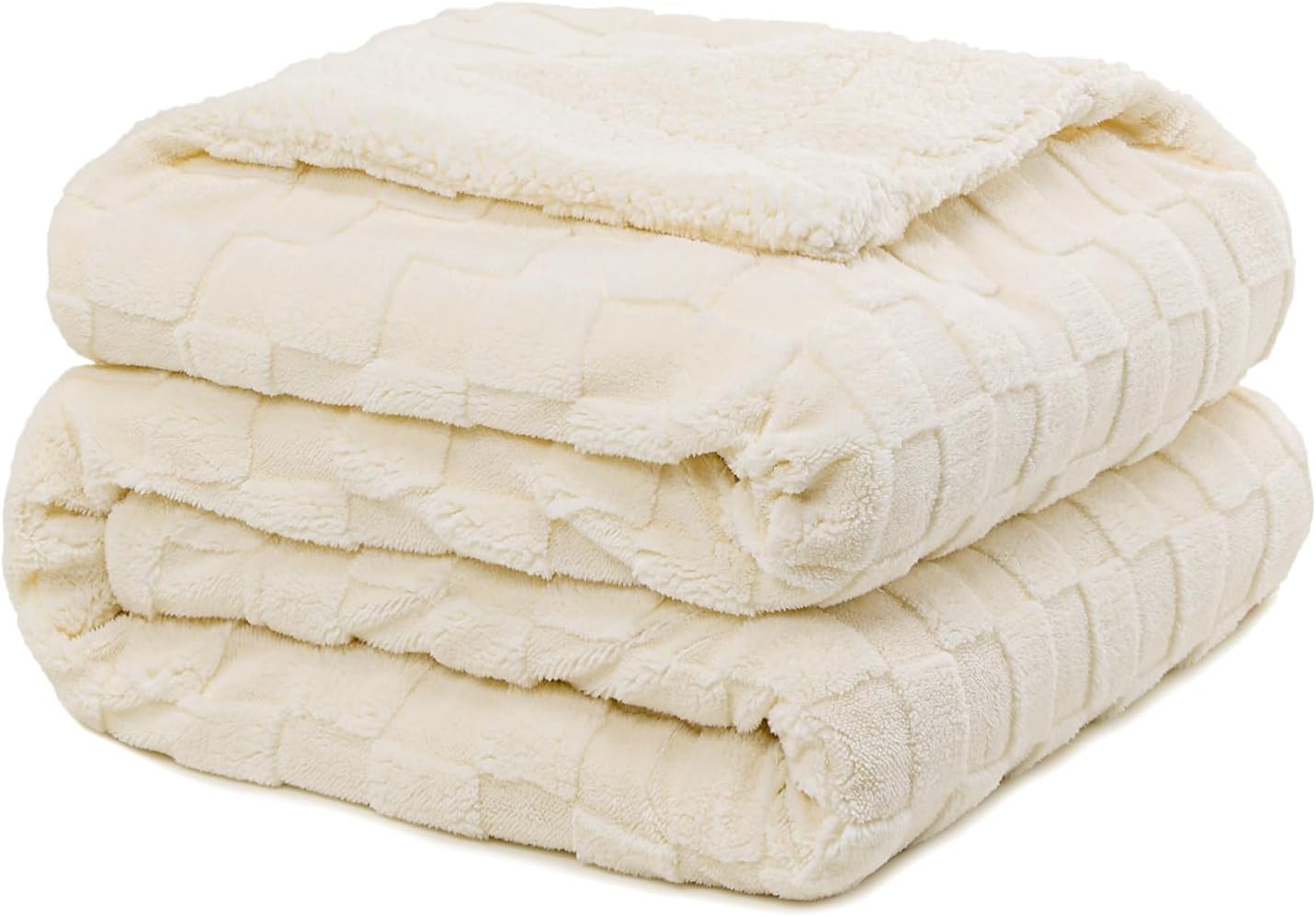 Beige Throw Pillow — 50" — Cream White