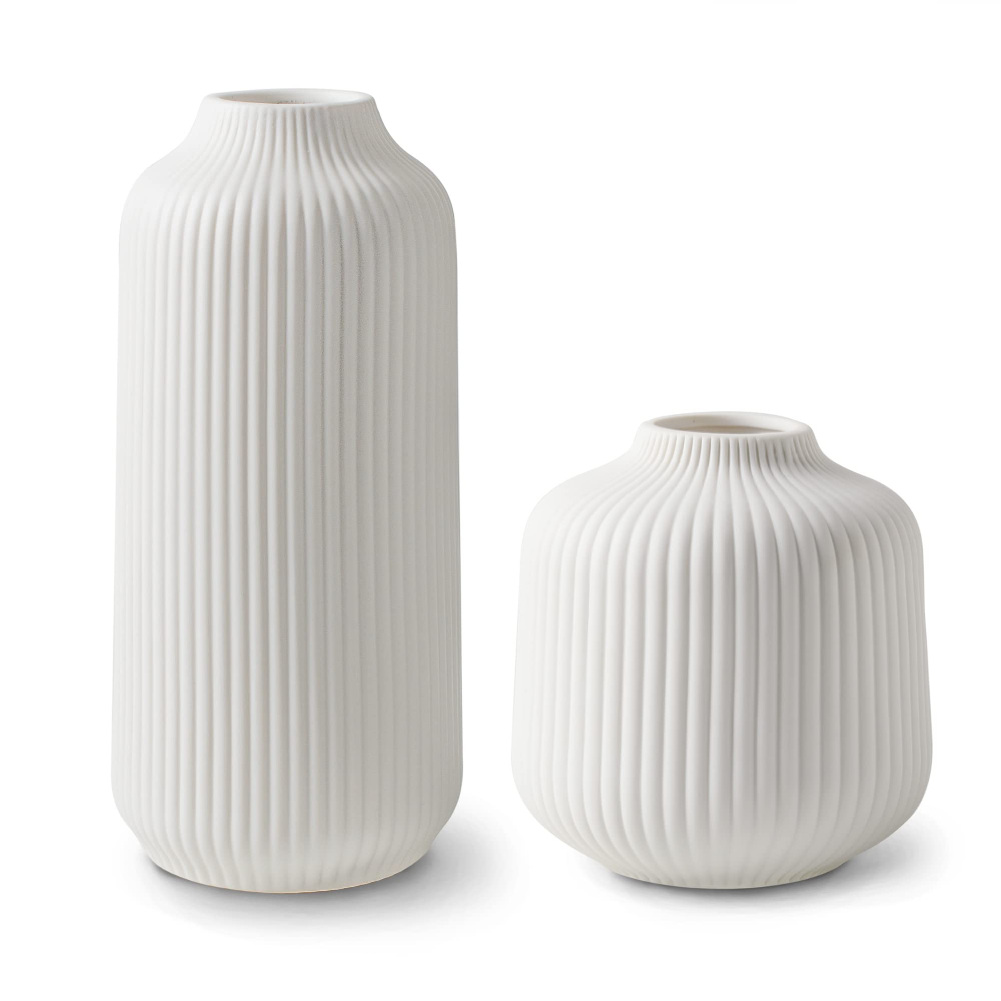 Boho Black Flower Vase — Set of 2