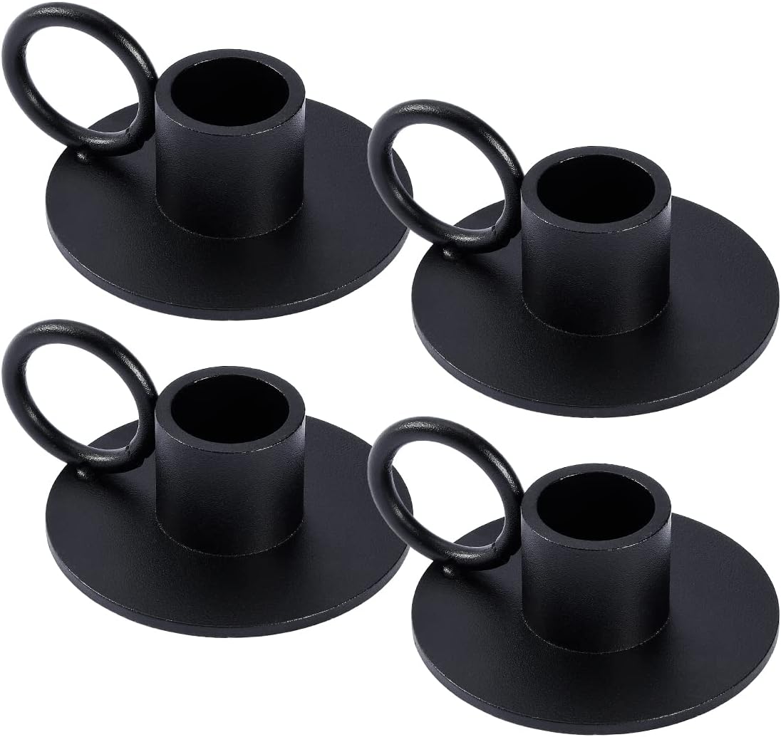 Round Metal Candle — Round with Handle