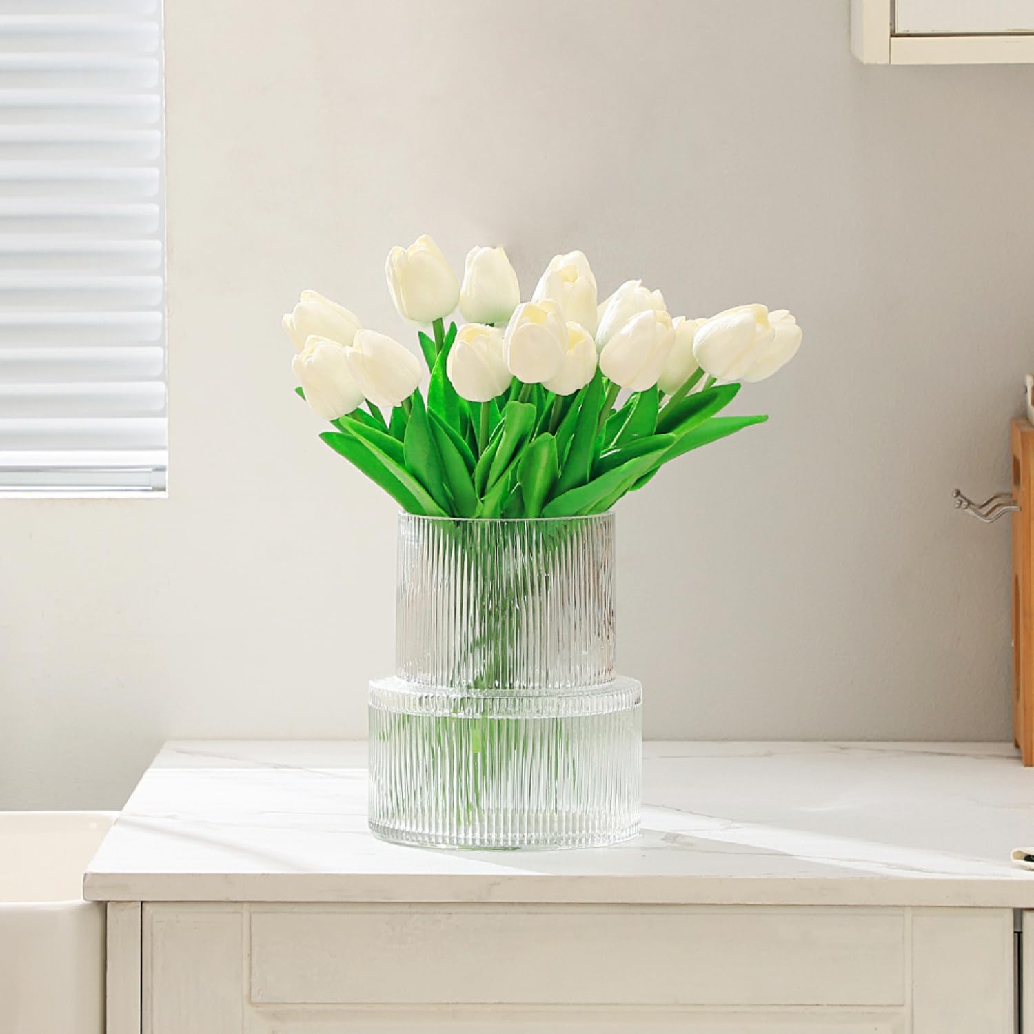 Modern Black Flower Vase — 5" - View 5