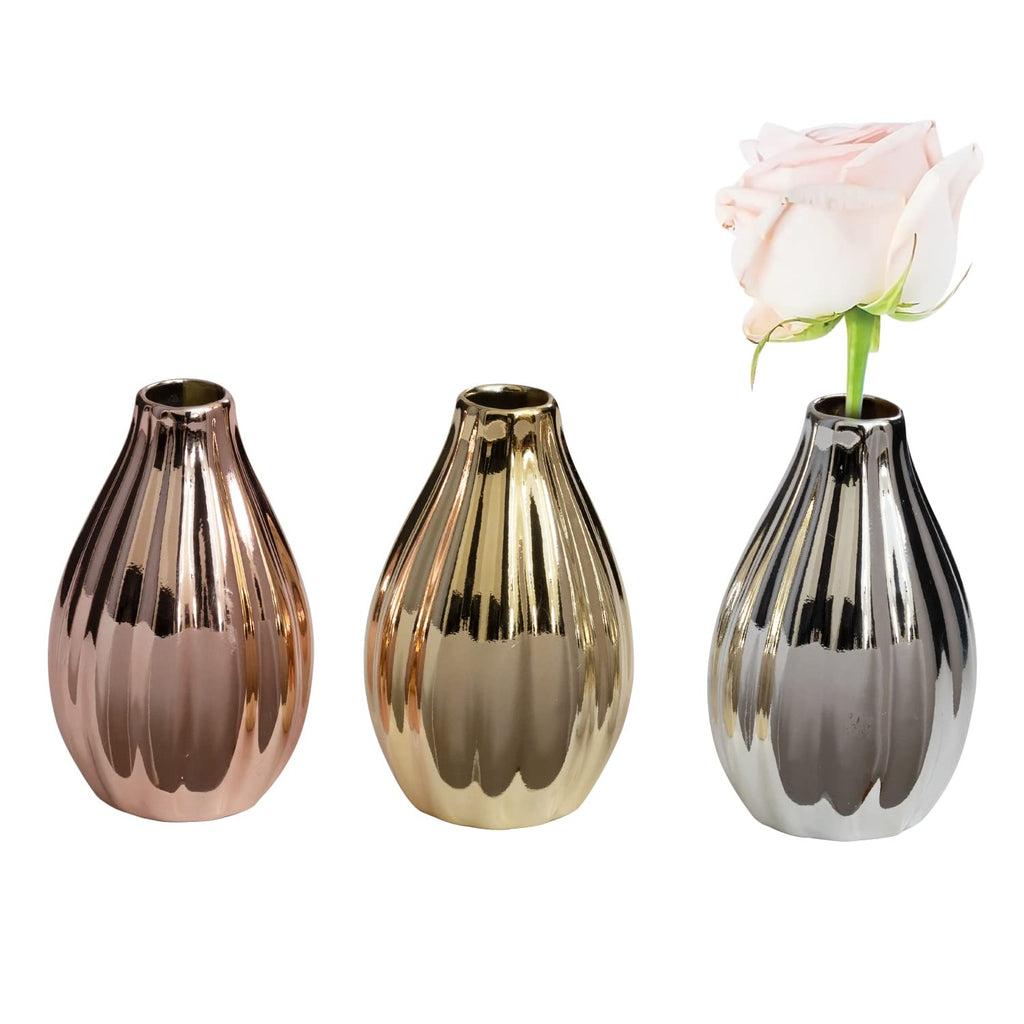 Farmhouse Ceramic Vase — Set of 3