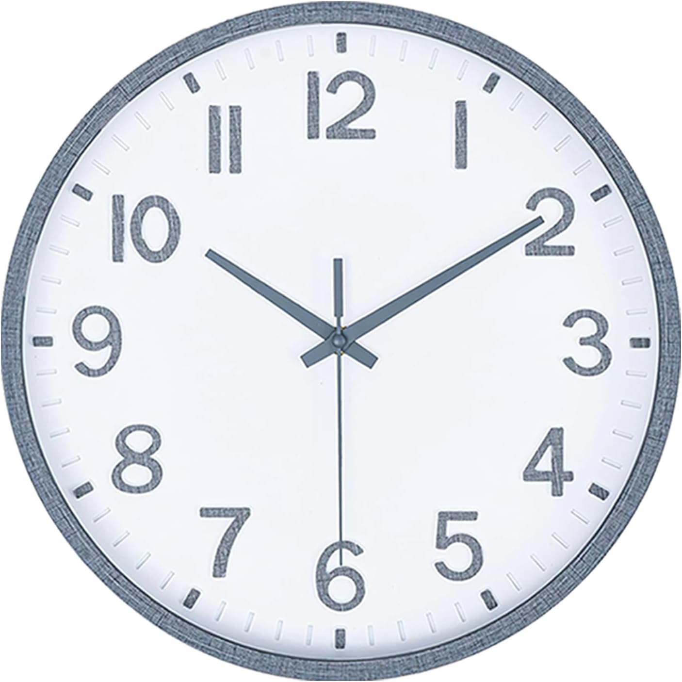 Battery Operated Luxe Beige Wall Clock — 8" — 10 inch
