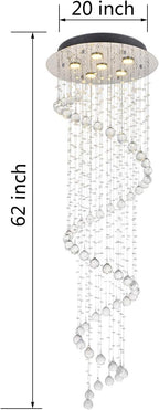 Luxe Metal Chandelier — 20" - View 2