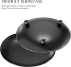 Black Pillar Candle — Set of 2 - View 3