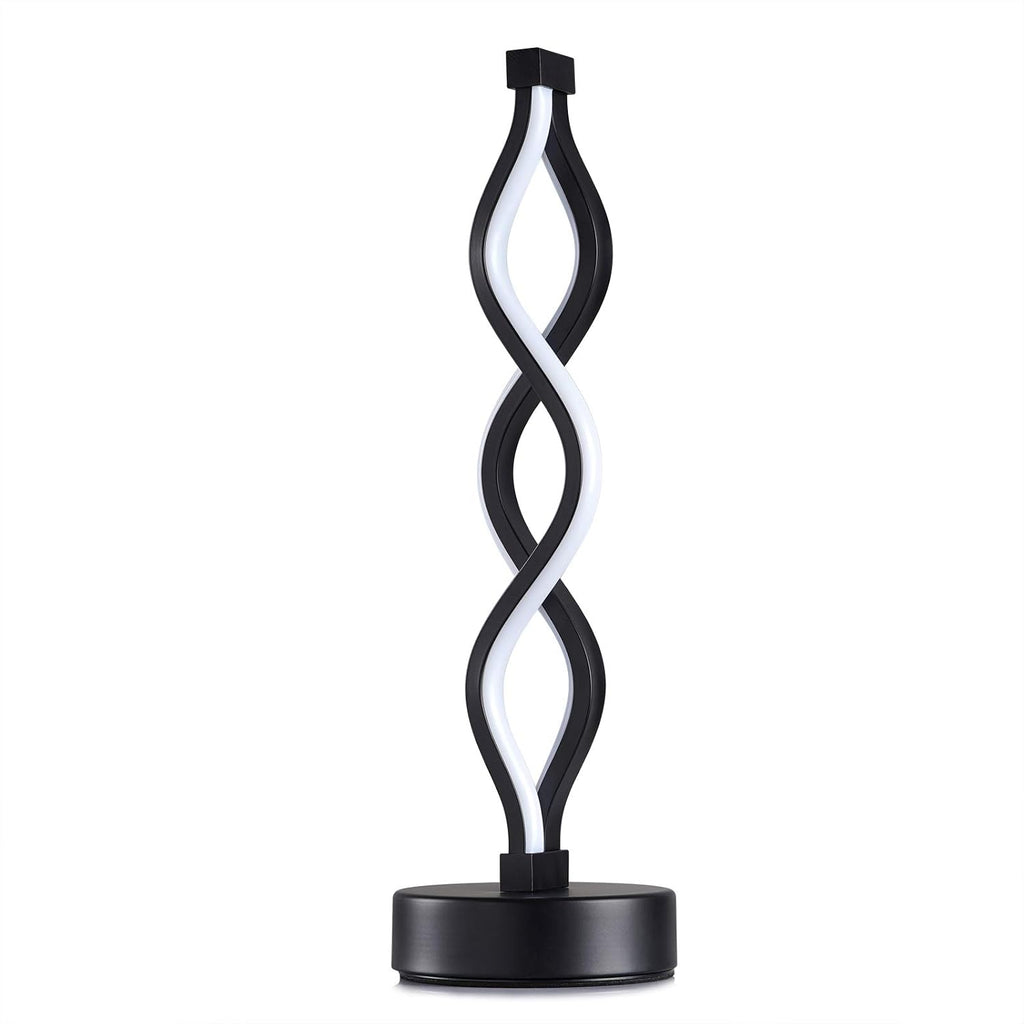 Dimmable Black Bedside Lamp — 8" - View 7