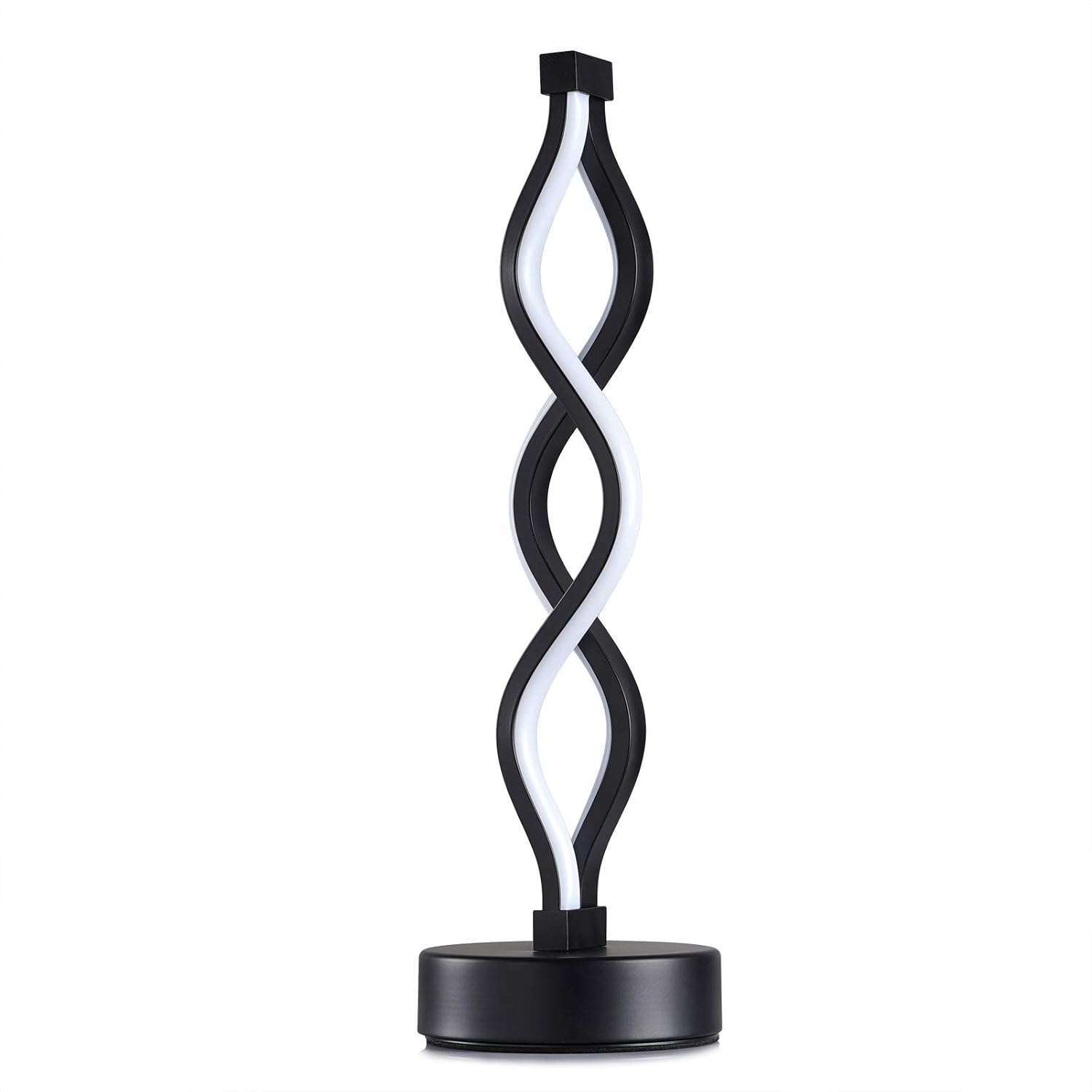 Dimmable Black Bedside Lamp — 8" - View 7