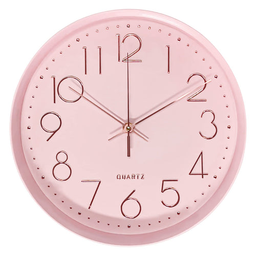 Battery Operated Beige Wall Clock