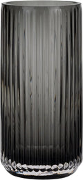 Black Flower Vase — 5" — Glass Gray