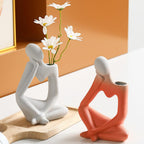 Boho Beige Flower Vase - View 4