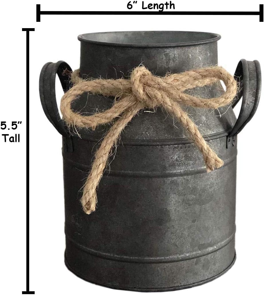 Vintage Farmhouse Brown Vase - View 3