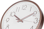Battery Operated Luxe Glass Wall Clock — 12" - View 6