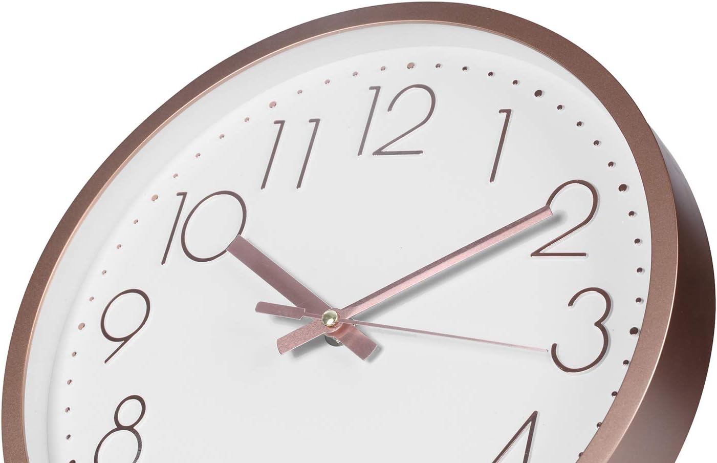 Battery Operated Luxe Glass Wall Clock — 12" - View 6