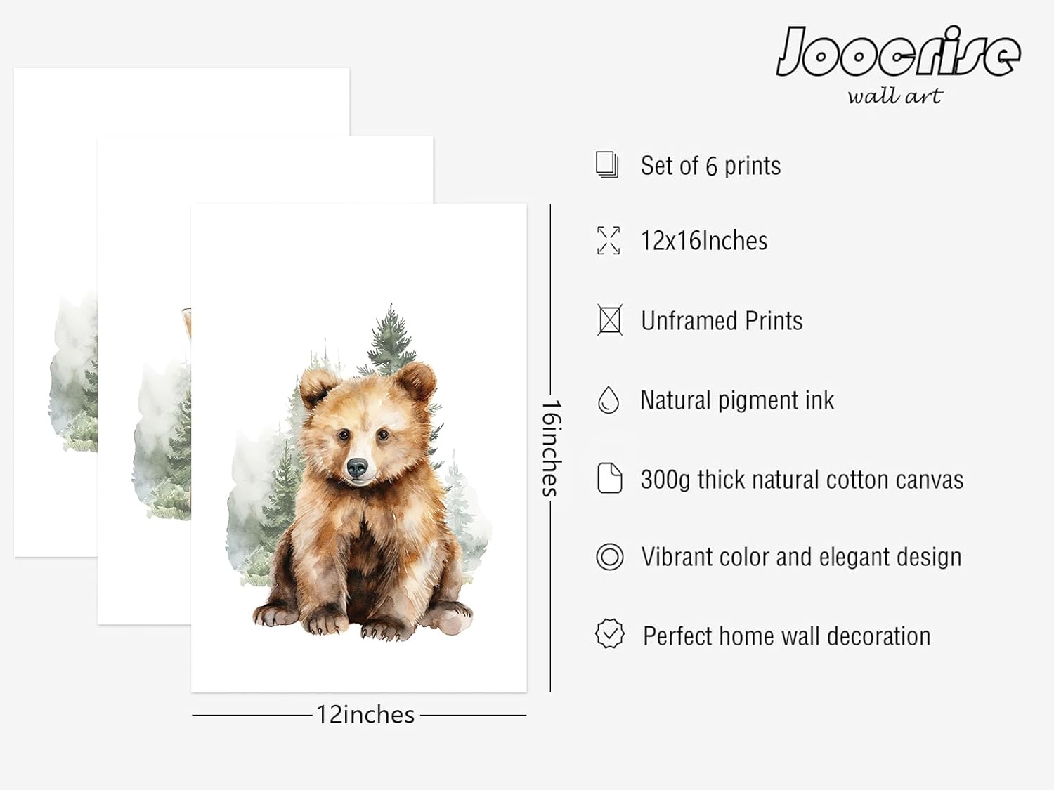 Unframed Wood Wall Decor — 16" - View 2