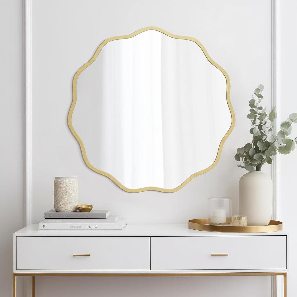 Luxe Black Round Mirror — 24" - View 3