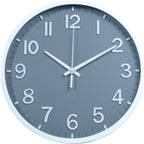Battery Operated Luxe Beige Wall Clock — 8" — 12 Inch