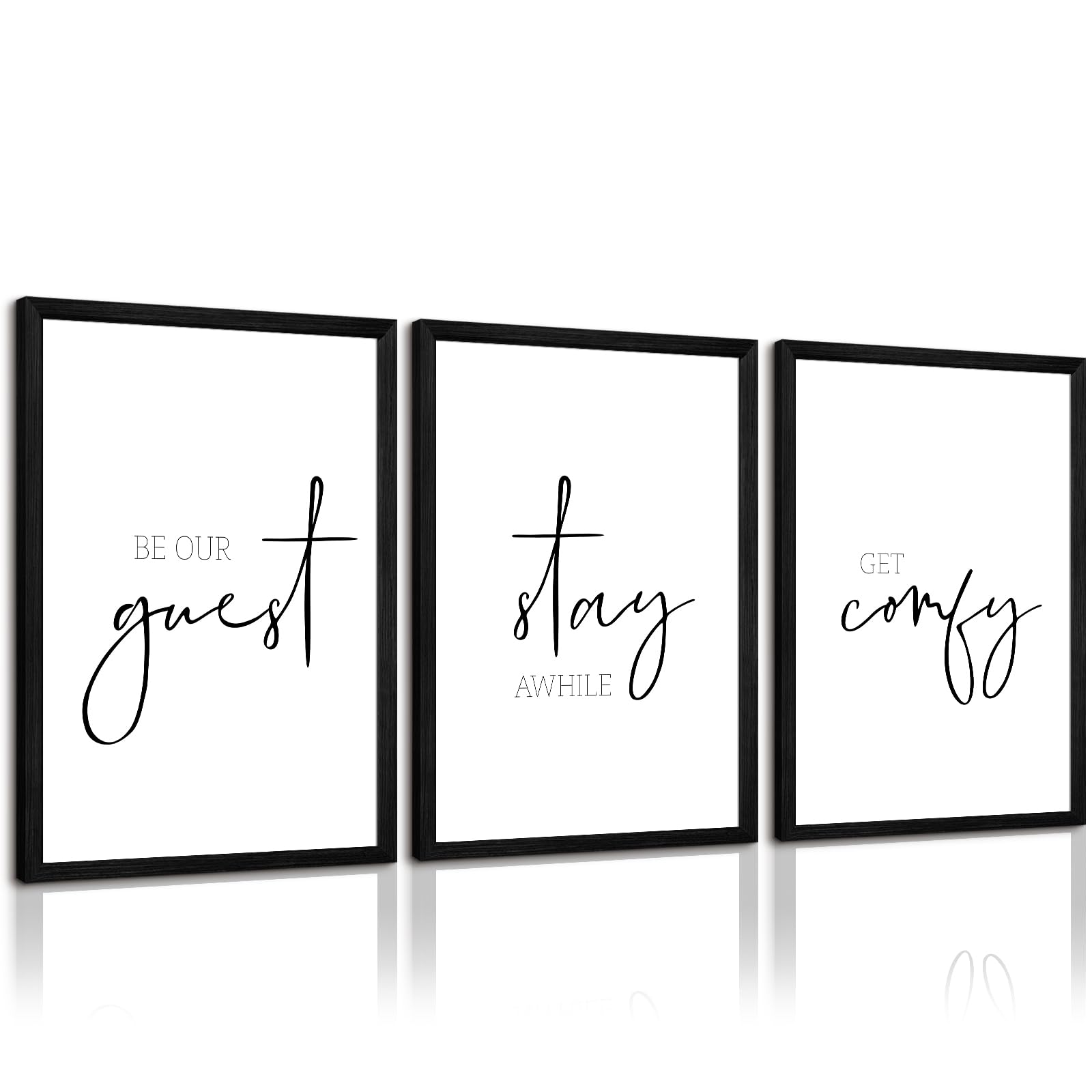 Framed Modern Wood Wall Decor — 16"