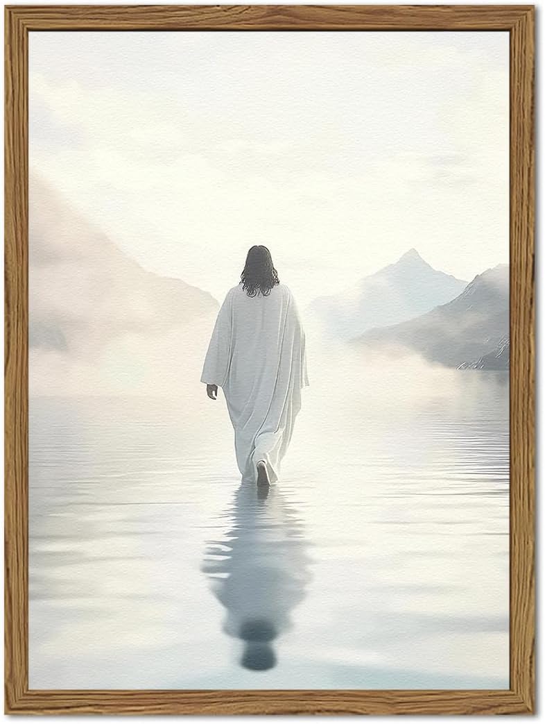 Framed Blue Wall Decor — 16" — 24"L x 16"W