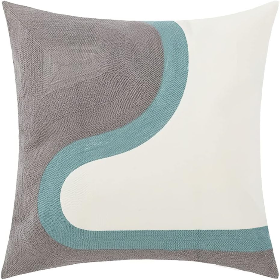 Tufted Boho Green Throw Pillow Cover — 18" — 18" x 18" (Pack of 1)