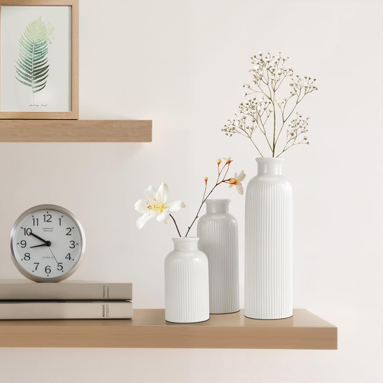 Boho Beige Flower Vase — Set of 3 - View 4
