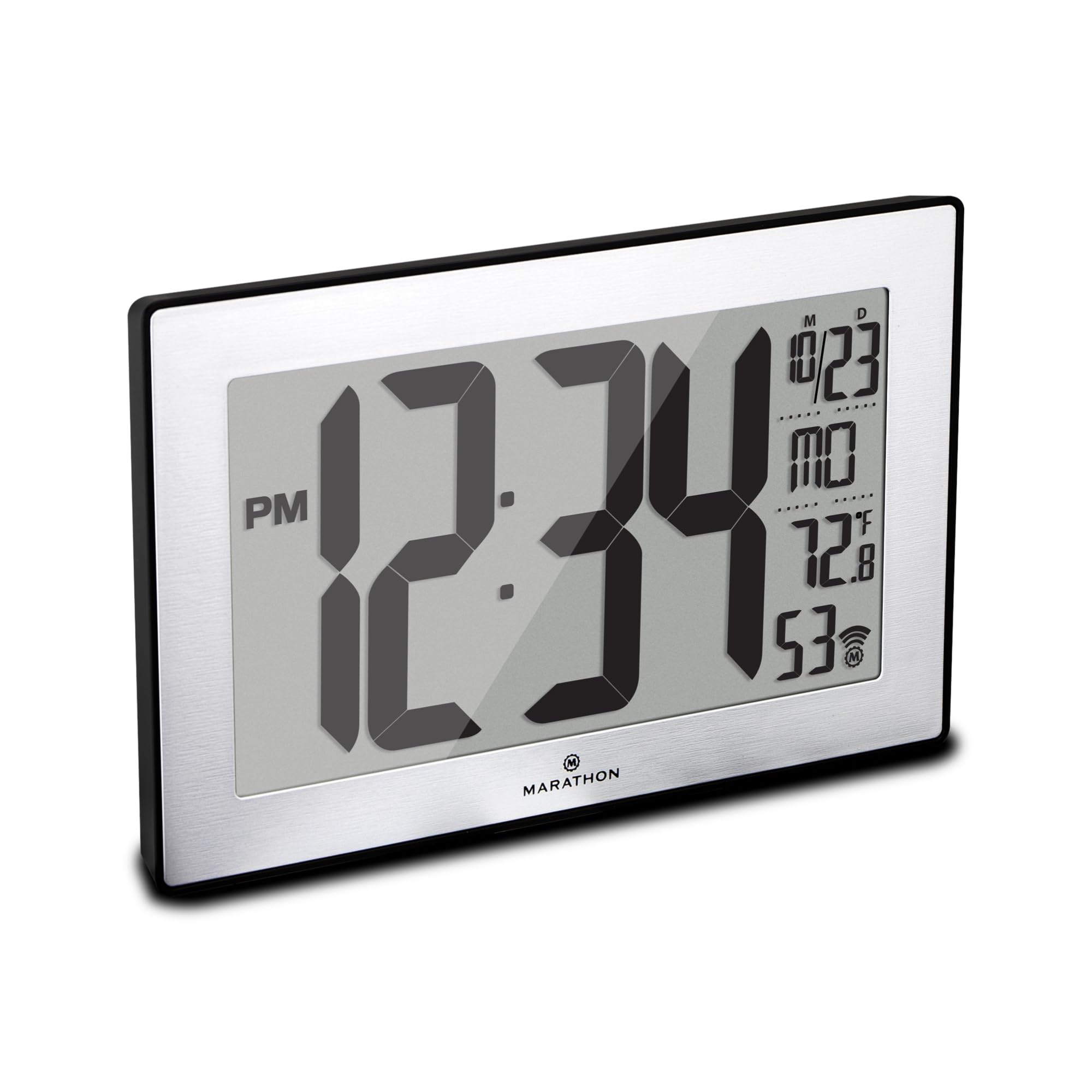 Mid-Century Metal Wall Clock