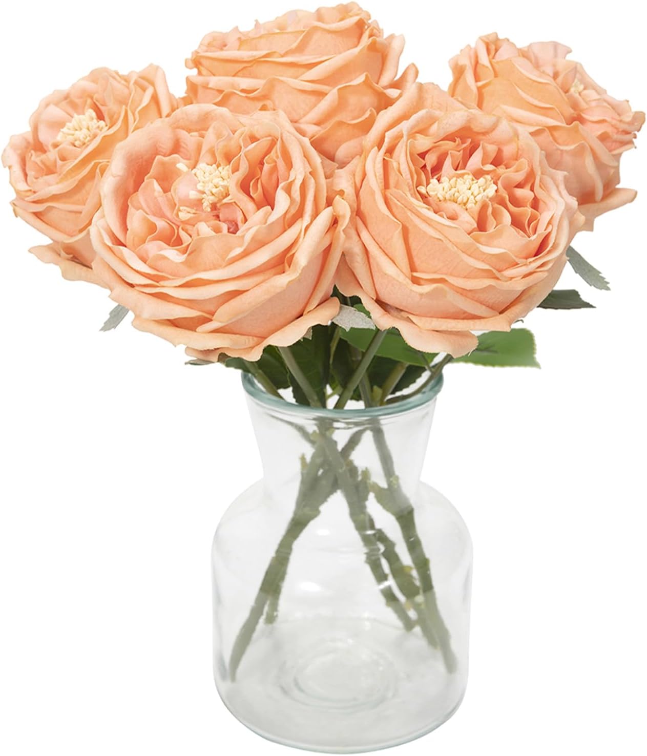 Blue Artificial Flowers — Peach Fuzz